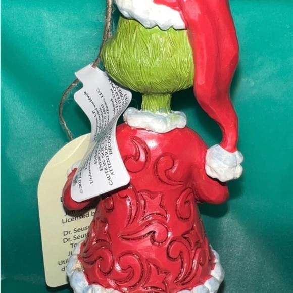 Enesco Jim Shore Grinch Holding Candy Cane Heart. - Picture 5 of 6